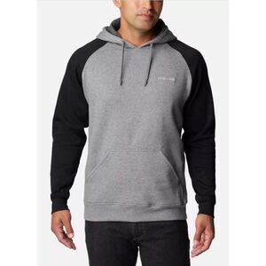 New Columbia Men's Hart Mountain II Hoodie Charcoal Heather Black Size M